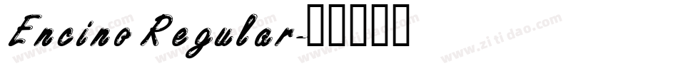 Encino Regular字体转换